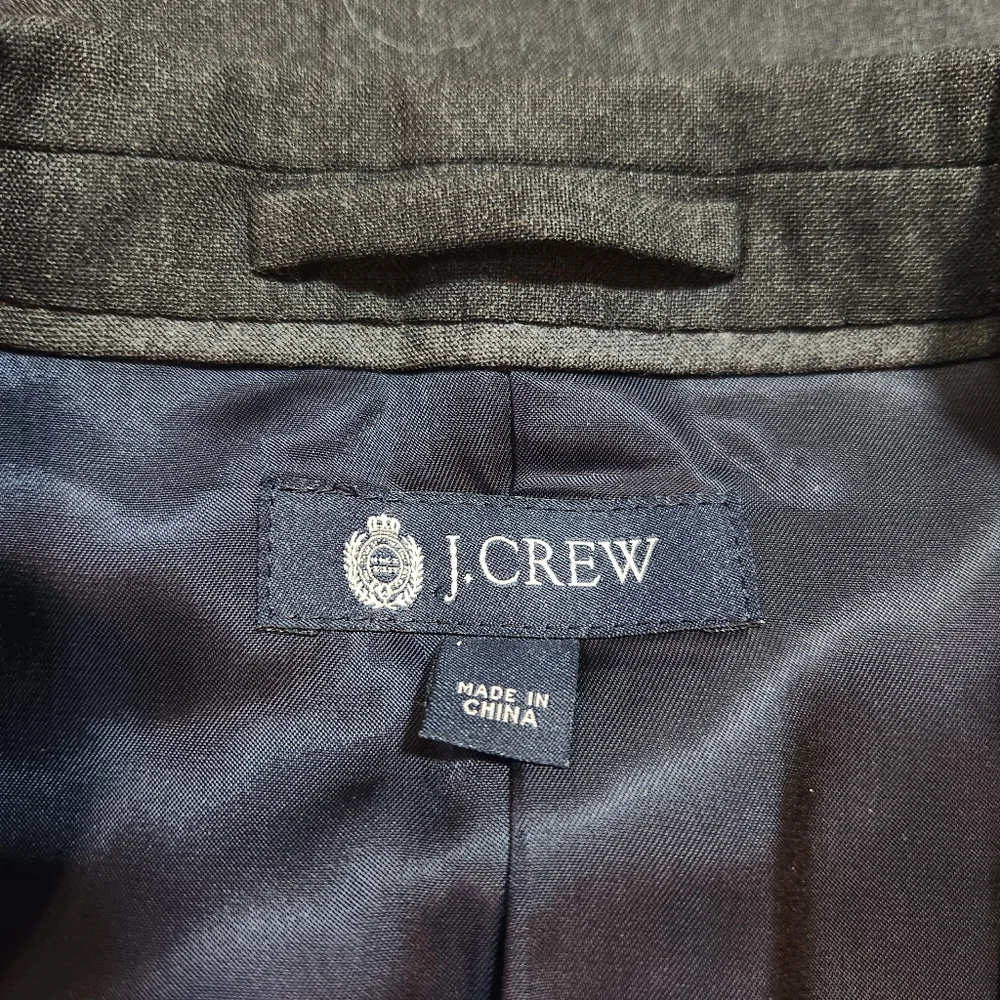J Crew Loro Piana Wool Super 120s Blazer Aldridge Jacket Mens 38 Regular Grey